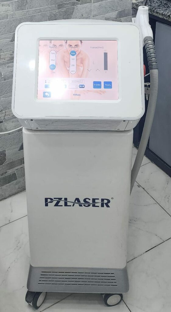 Laser goose skin removal